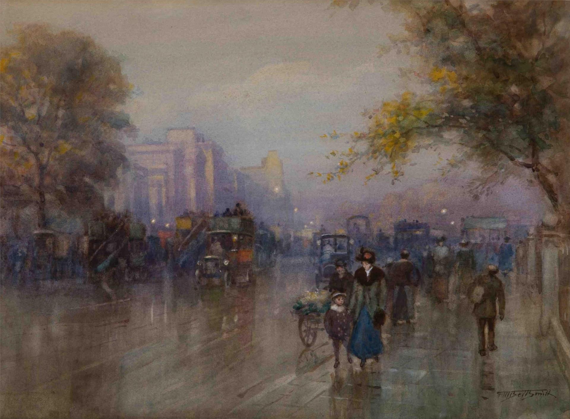Frederic Martlett Bell-Smith (1846-1923) - Untitled (London Street,probably Hyde Park)