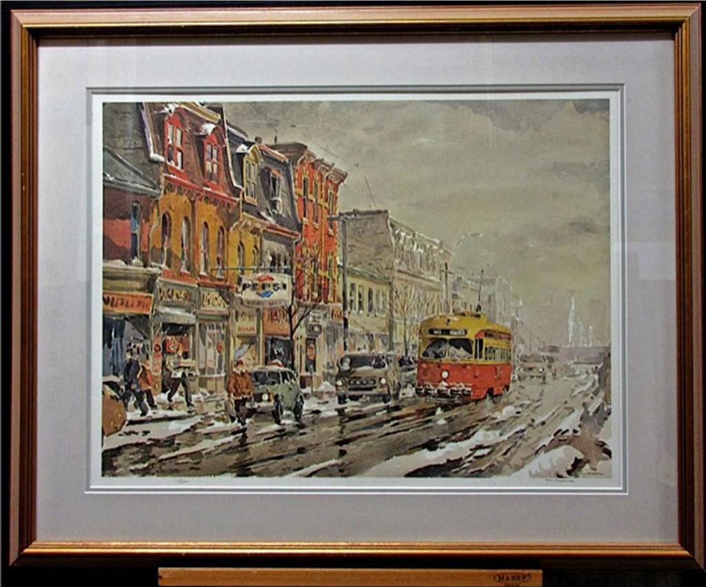 Arto Yuzbasiyan (1948) - Winter Afternoon - Toronto Parkdale