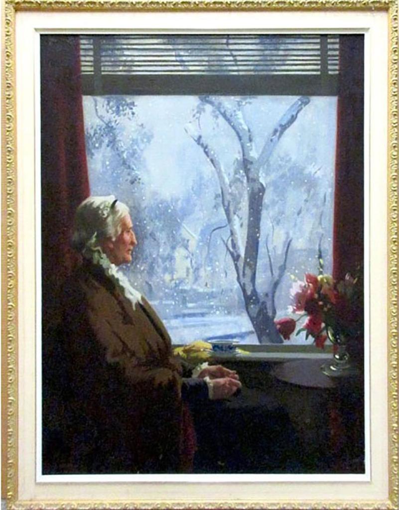 Archibald George Barnes (1887-1972) - Grandmother Waiting At Window