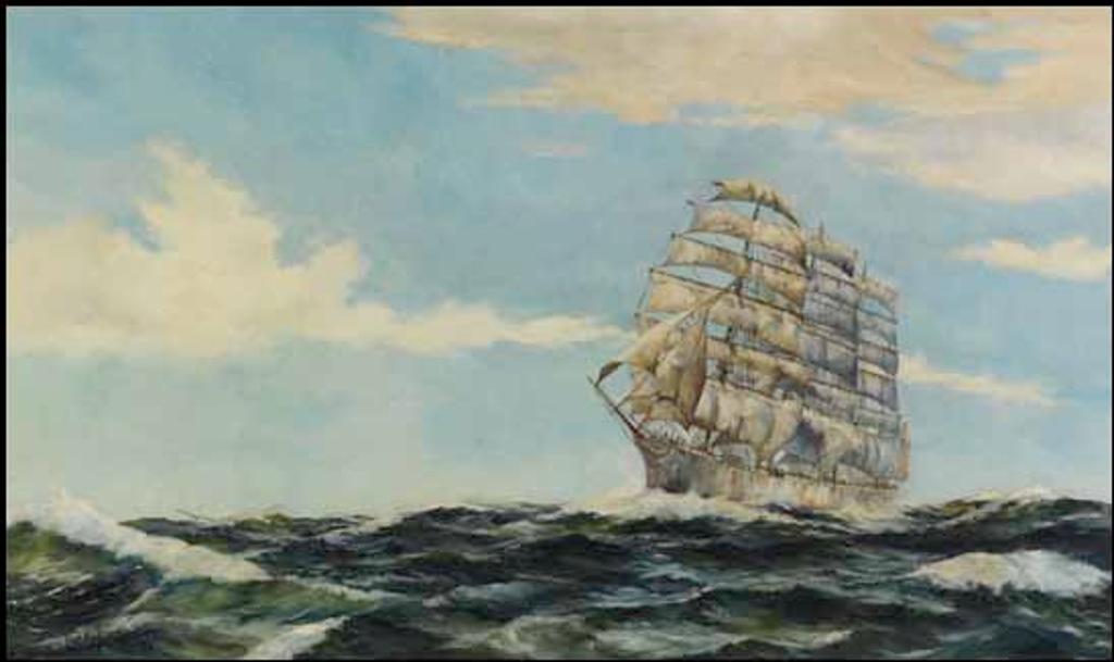 Robert McVittie (1935-2002) - Ship at Sea