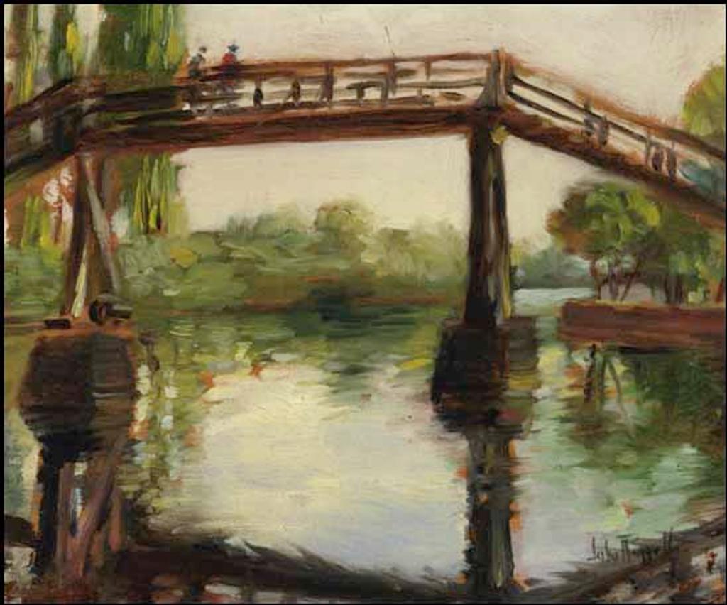 John Wentworth Russell (1879-1959) - Crossing the Bridge to the Royal Canadian Yacht Club