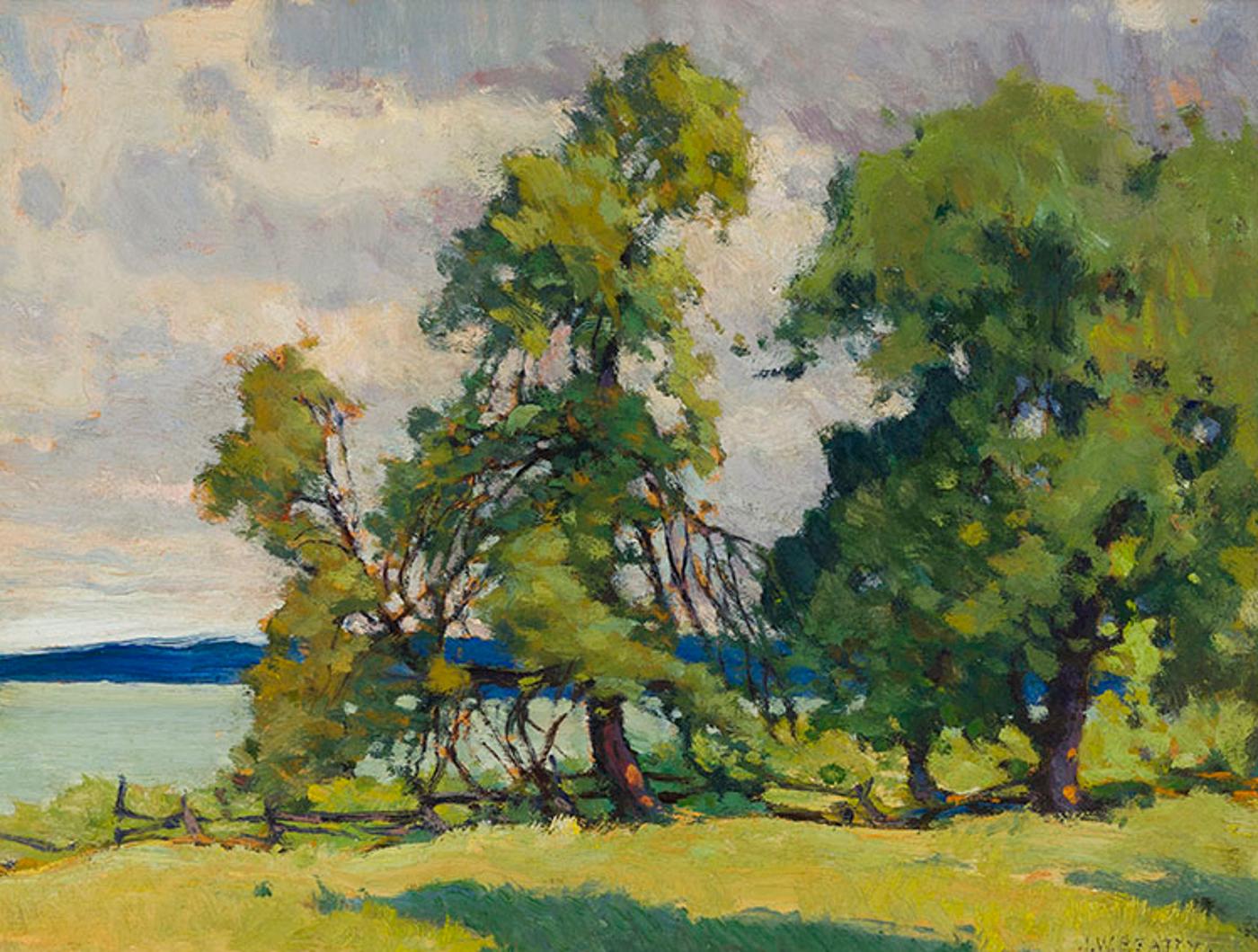 John William (J.W.) Beatty (1869-1941) - Water Soaked Elms, Rice Lake