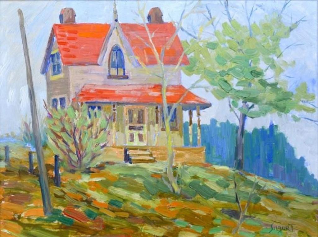 Josh Jack Silburt (1914-1991) - House on the hill