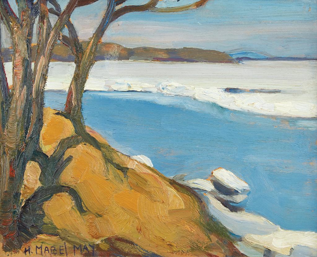Henrietta Mabel May (1877-1971) - Shoreline Landscape - Farm Scene
