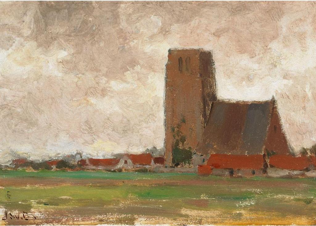 John William (J.W.) Beatty (1869-1941) - View Of A Village