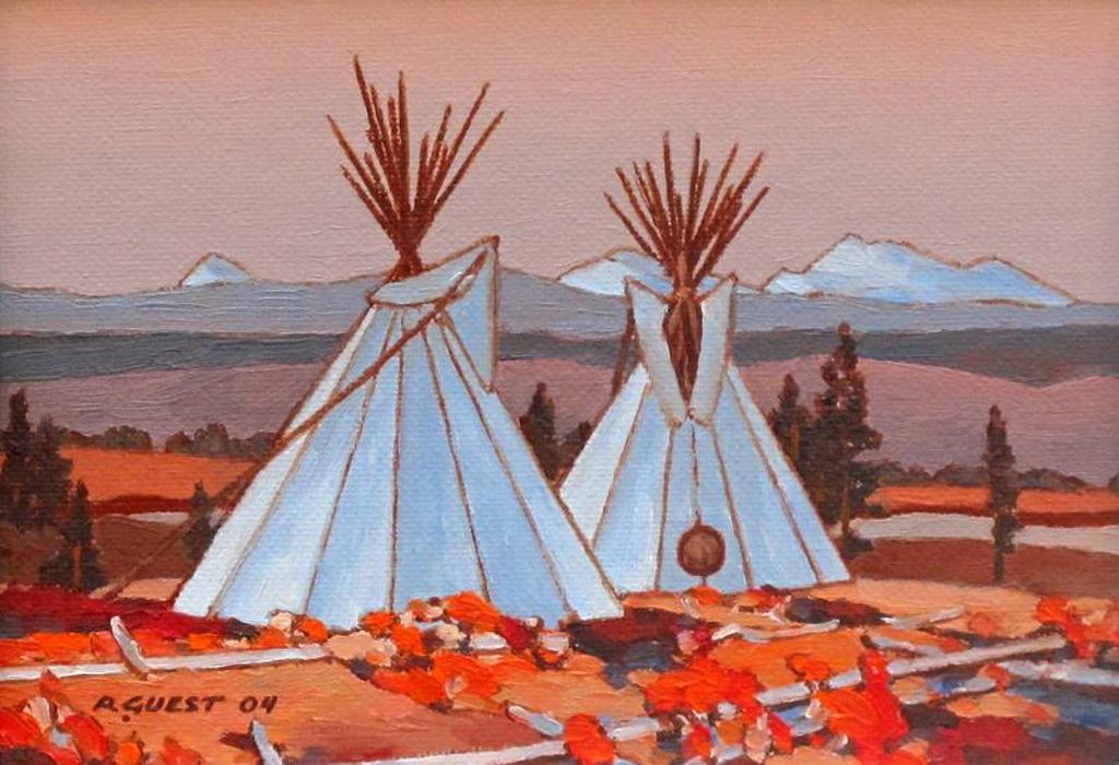 Robert Guest (1938) - Foothills Tipis, Fall; 2004