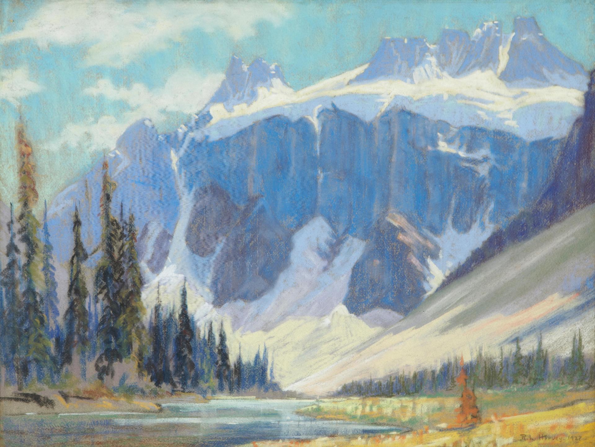 Reginald Llewellyn Harvey (1888-1963) - Castle Mountain, Alberta