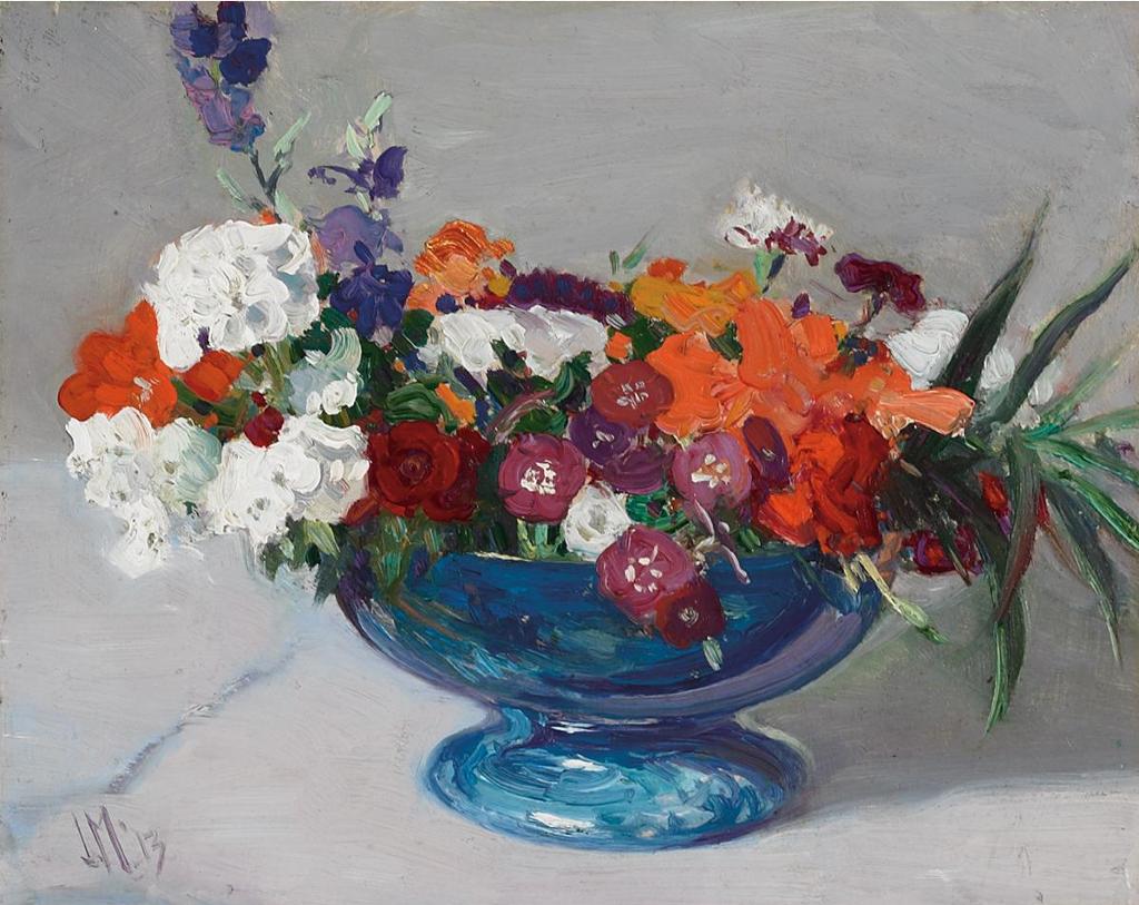 James Edward Hervey (J.E.H.) MacDonald (1873-1932) - Flowers In A Blue Bowl