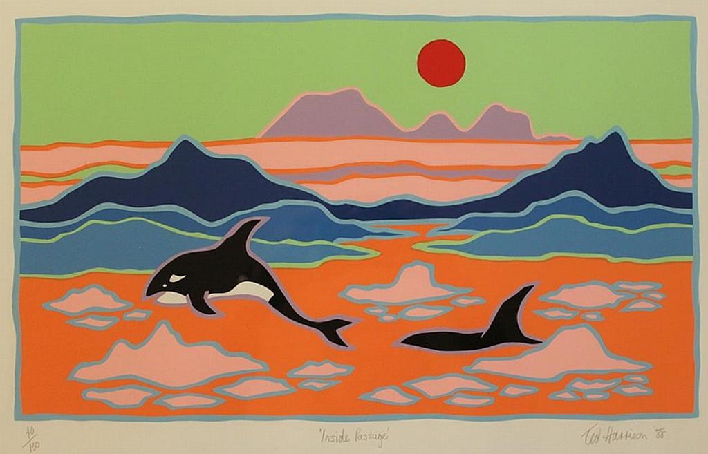Ted Harrison (1926-2015) - colour silkscreen