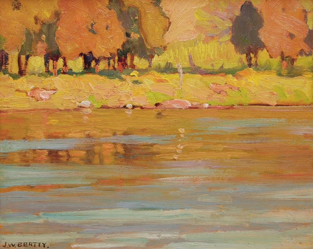 John William (J.W.) Beatty (1869-1941) - Autumn Riverscape