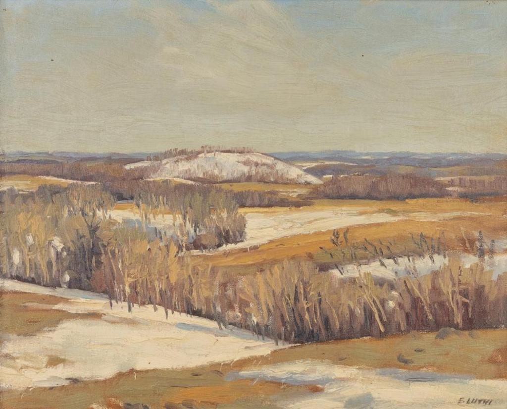 Ernest (Ernie) Luthi (1906-1983) - Winter Landscape