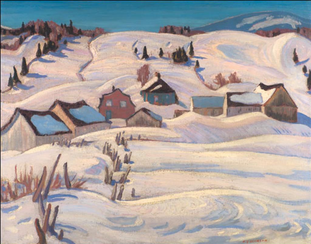 Alexander Young (A. Y.) Jackson (1882-1974) - Winter Morning, Baie St. Paul