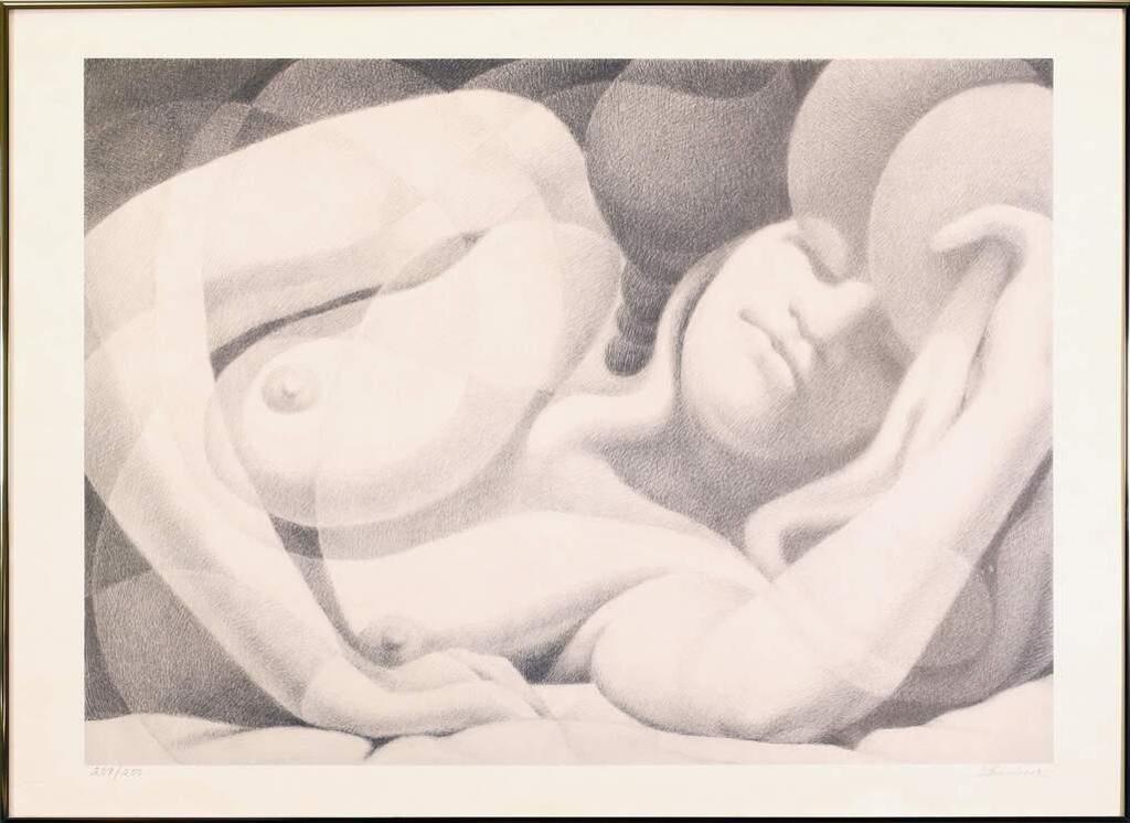 Ernest Friedrich Lindner (1897-1988) - Untitled, Sleeping Nude; ed. #209/250