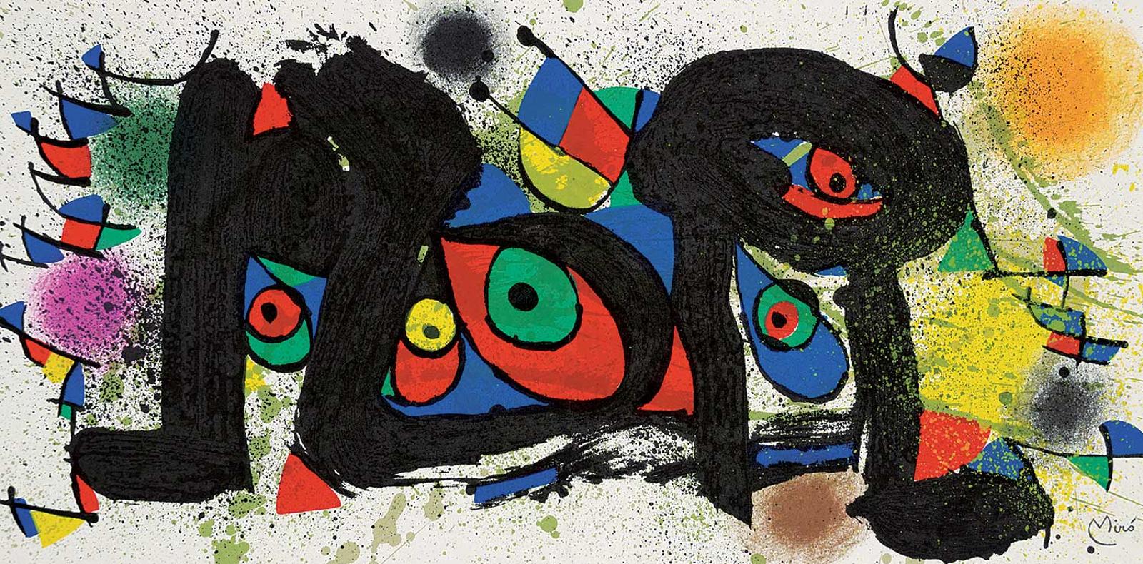 Joan Miró (1893-1983) - Untitled - Primary Figures