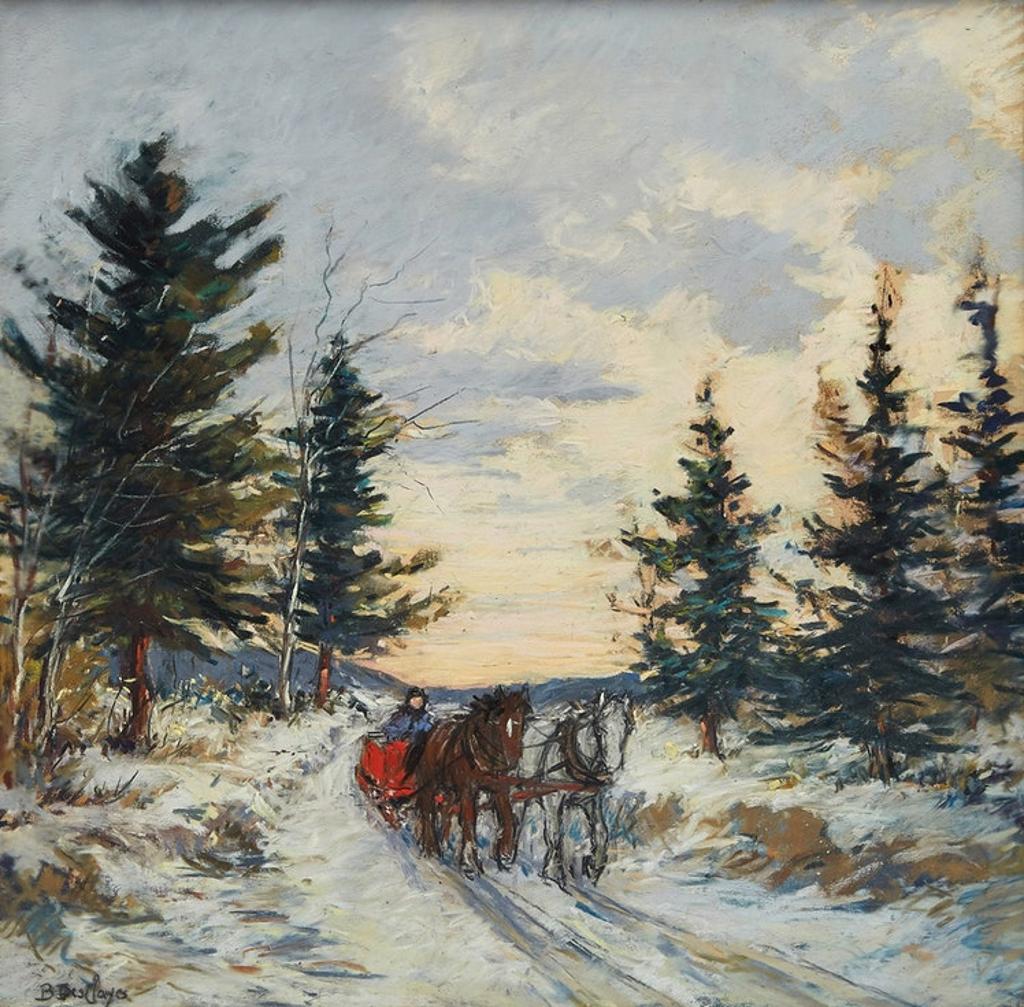 Berthe Des Clayes (1877-1968) - Winter Sunset