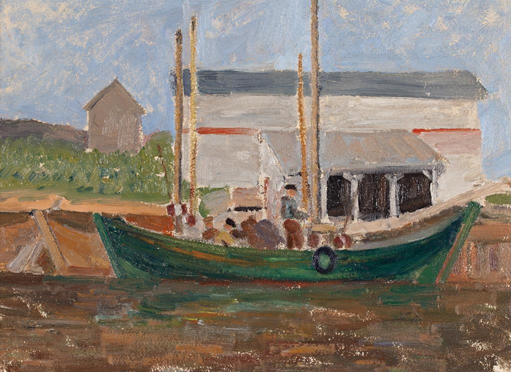Frank Iacurto (1908-2001) - Sailboat in Harbour
