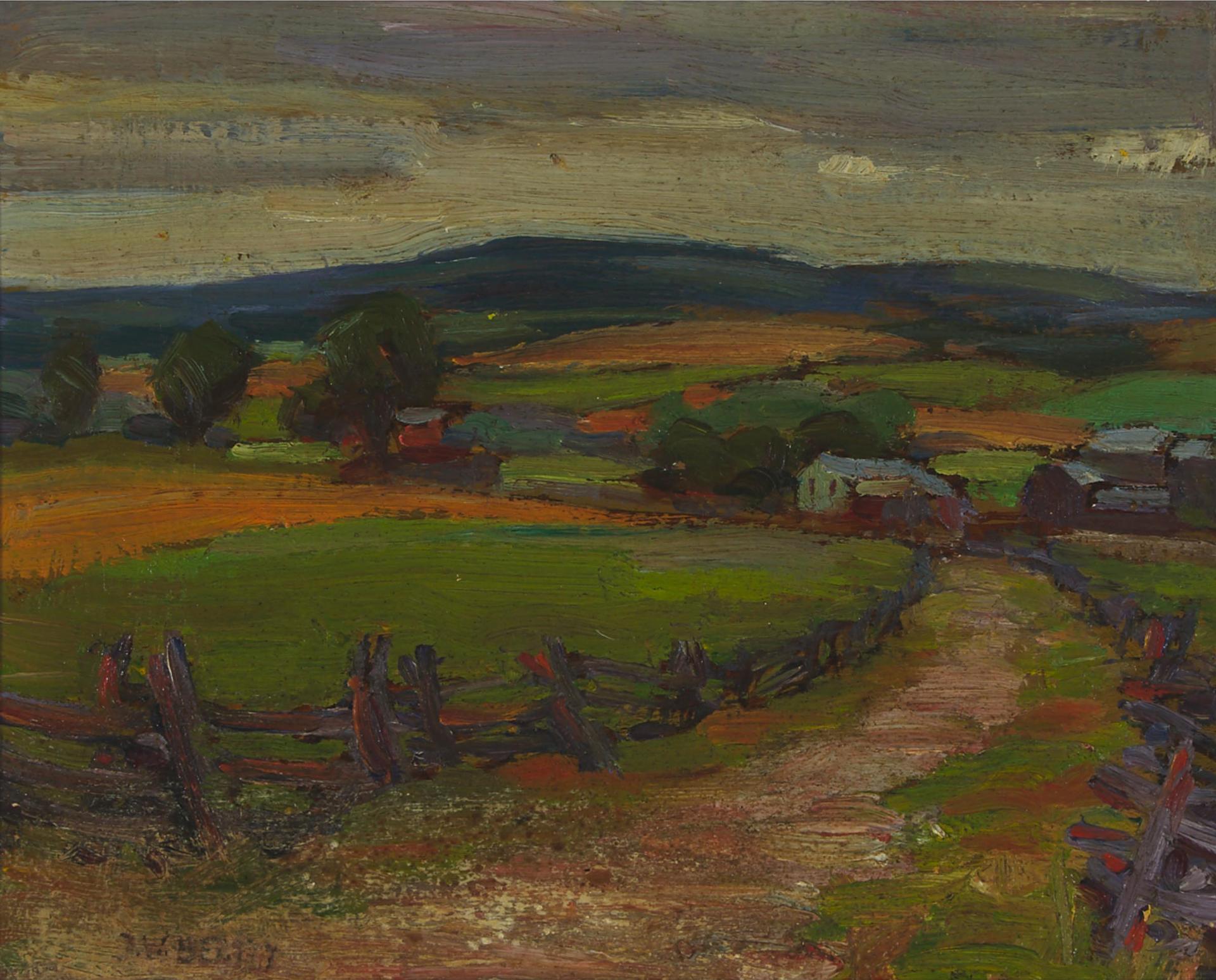 John William (J.W.) Beatty (1869-1941) - Untitled (Fenced Path)