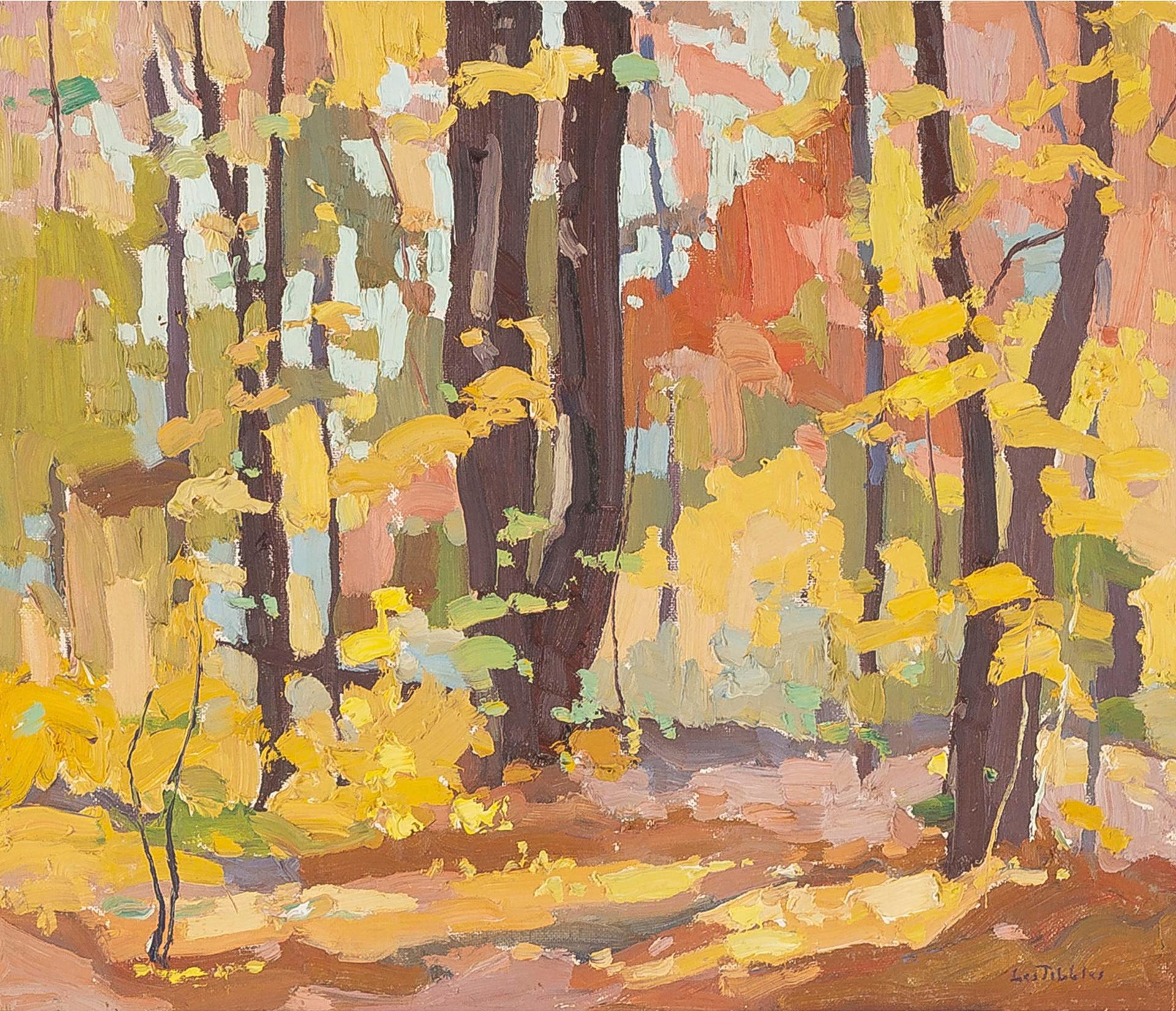 Leslie G. (Les) Tibbles (1916-2014) - Fall Forest Interior