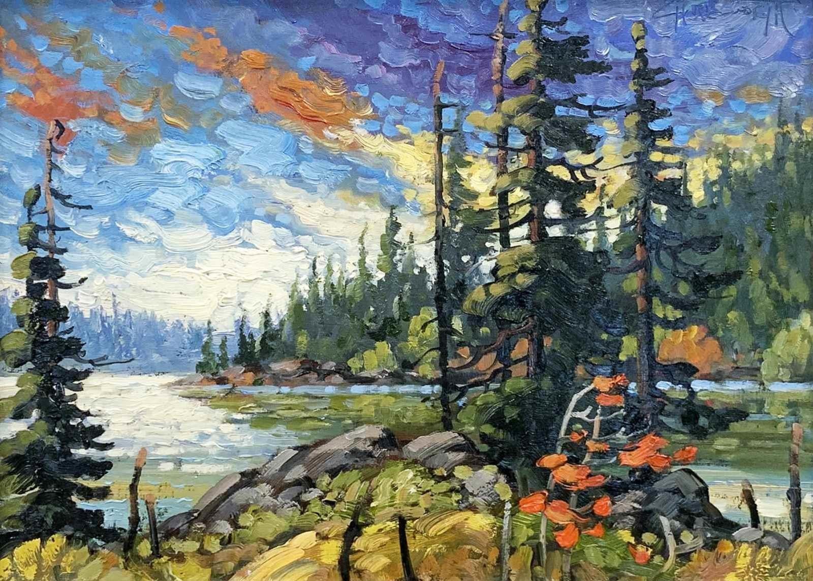 Rod Charlesworth (1955) - September Sky, Dee Lake