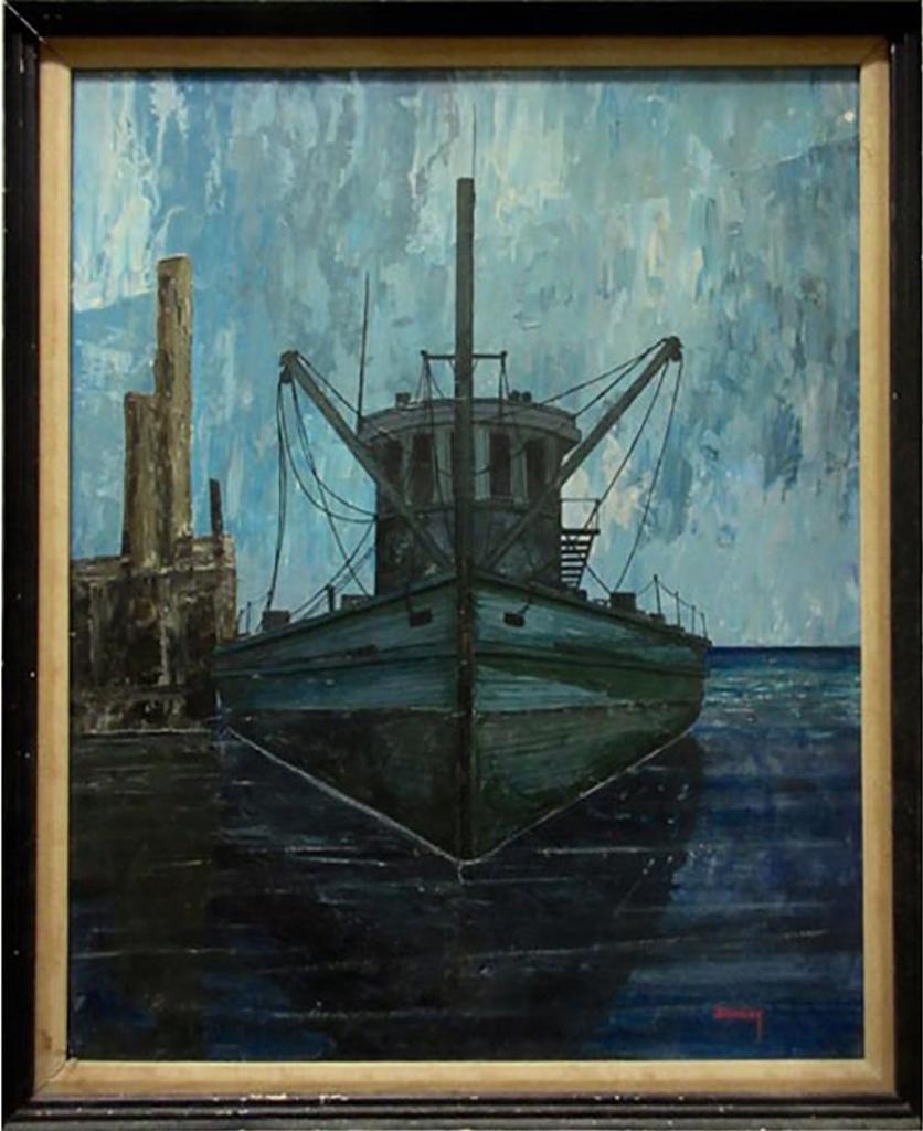 Allan Beckley - Untitled (Docked Boat)
