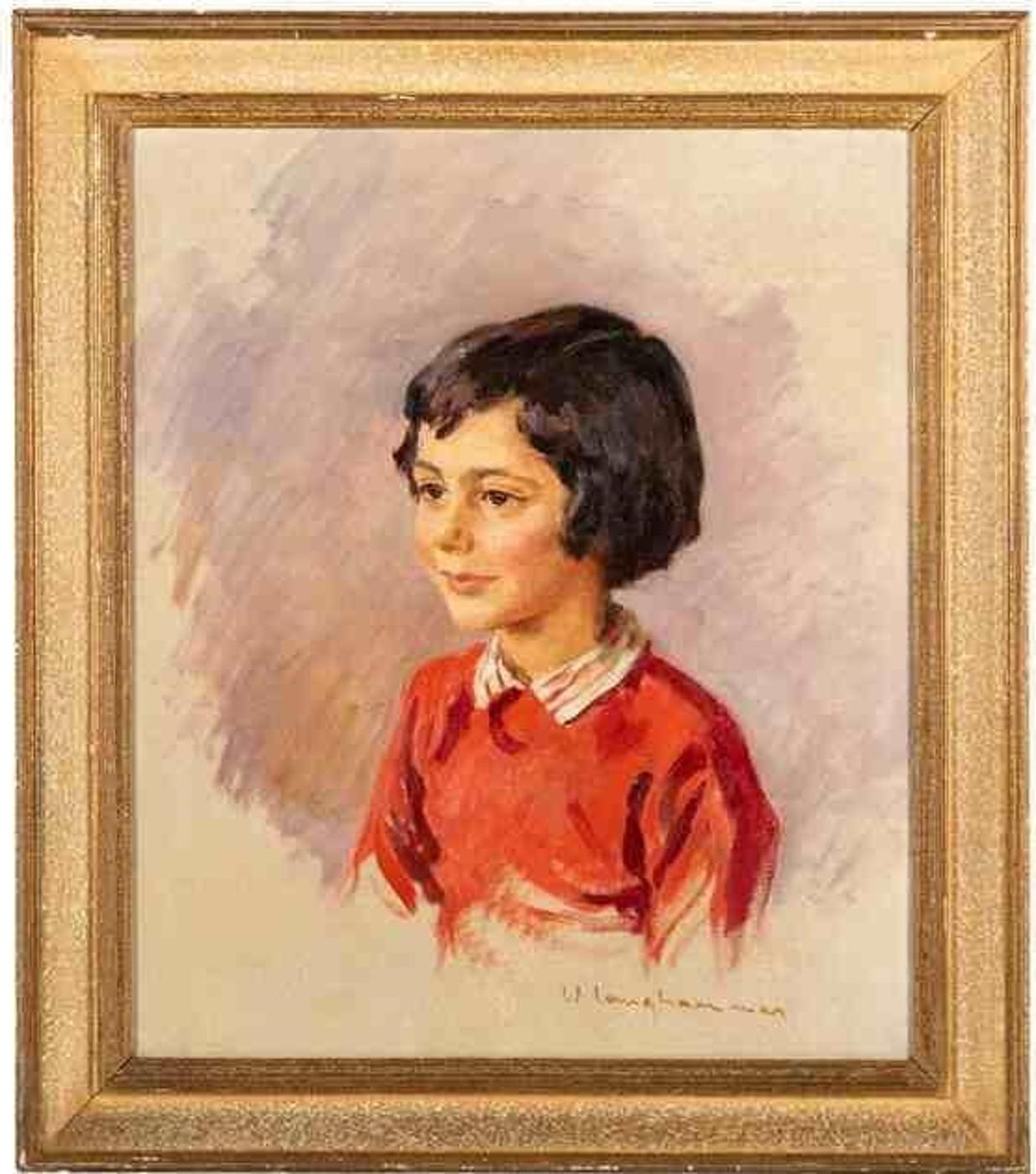 Walter Langhammer (1905-1977) - Portrait of a girl
