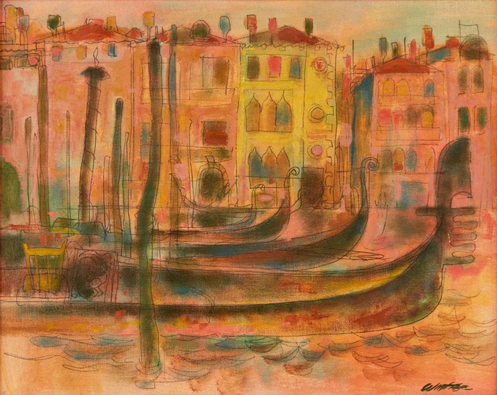 William Arthur Winter (1909-1996) - Gondolas, Grand Canal