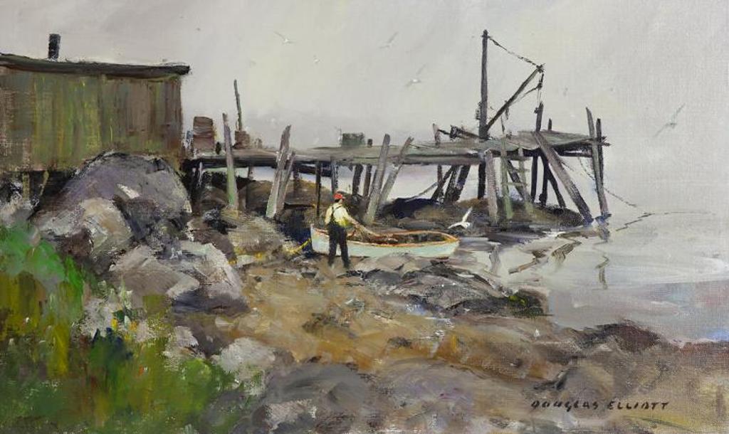Douglas Ferfguson Elliott (1916-2012) - Low Tide at Yankee Cove