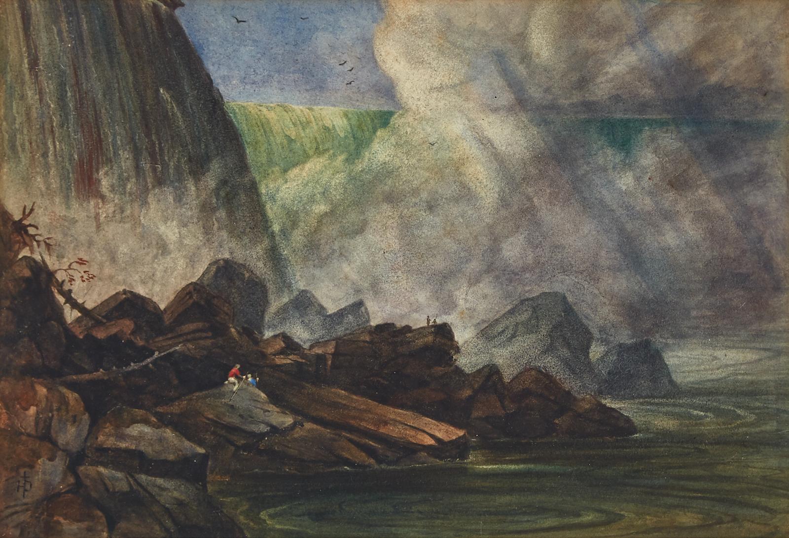 J. Olson - Horseshoe Falls From Goat Island, August, 1846