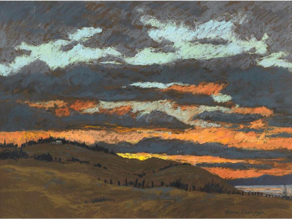 Horace Champagne (1937) - Sunrise, Les Eboulements, 1982, Quebec