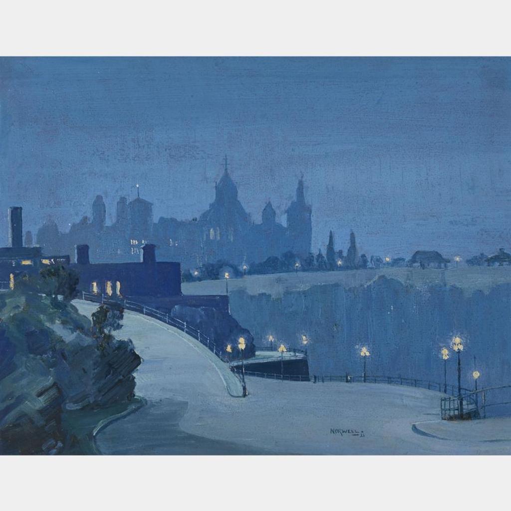 Graham Norble Norwell (1901-1967) - Parliament Buildings At Night