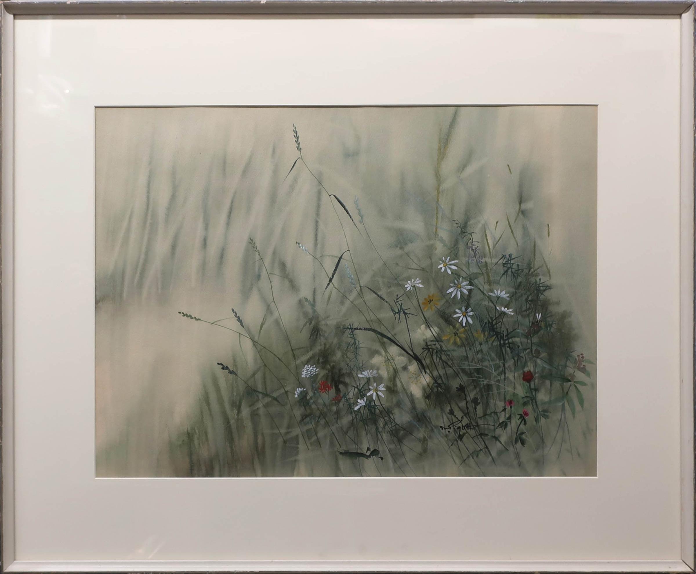 Marjorie Pigott (1904-1990) - Untitled (Daisies And Bee)