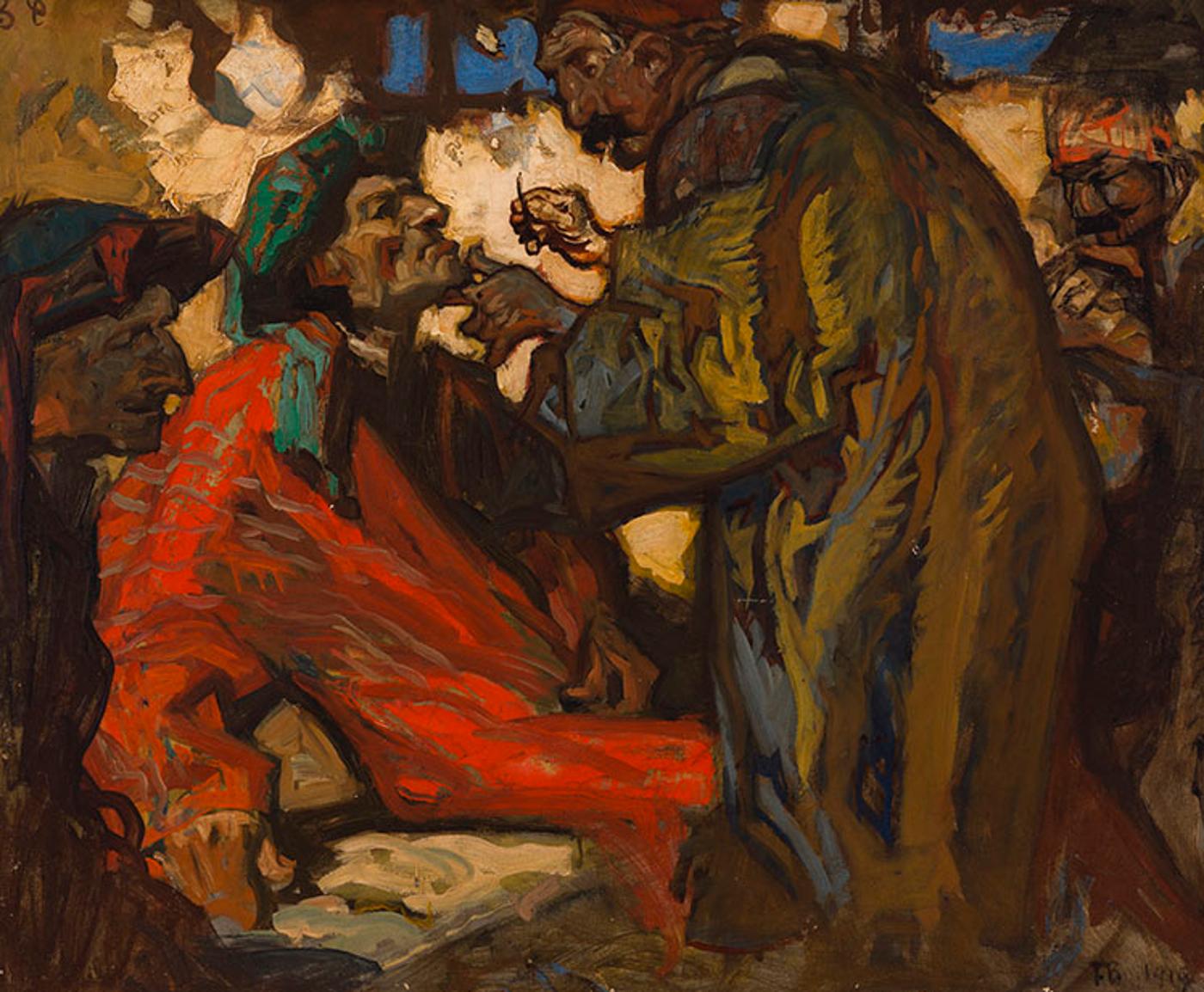 Sir Frank Brangwyn (1867-1956) - The Barber