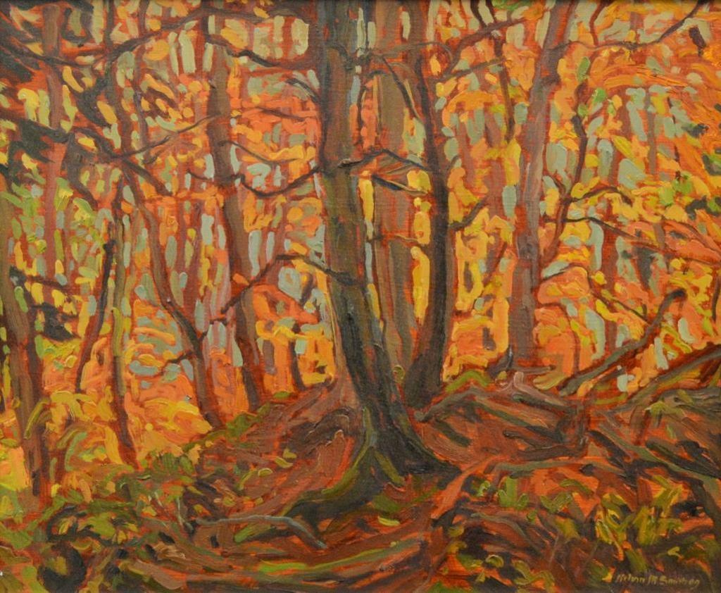 Kelvin Smith (1961) - Fall Woods, Overlooking Barron Canyon