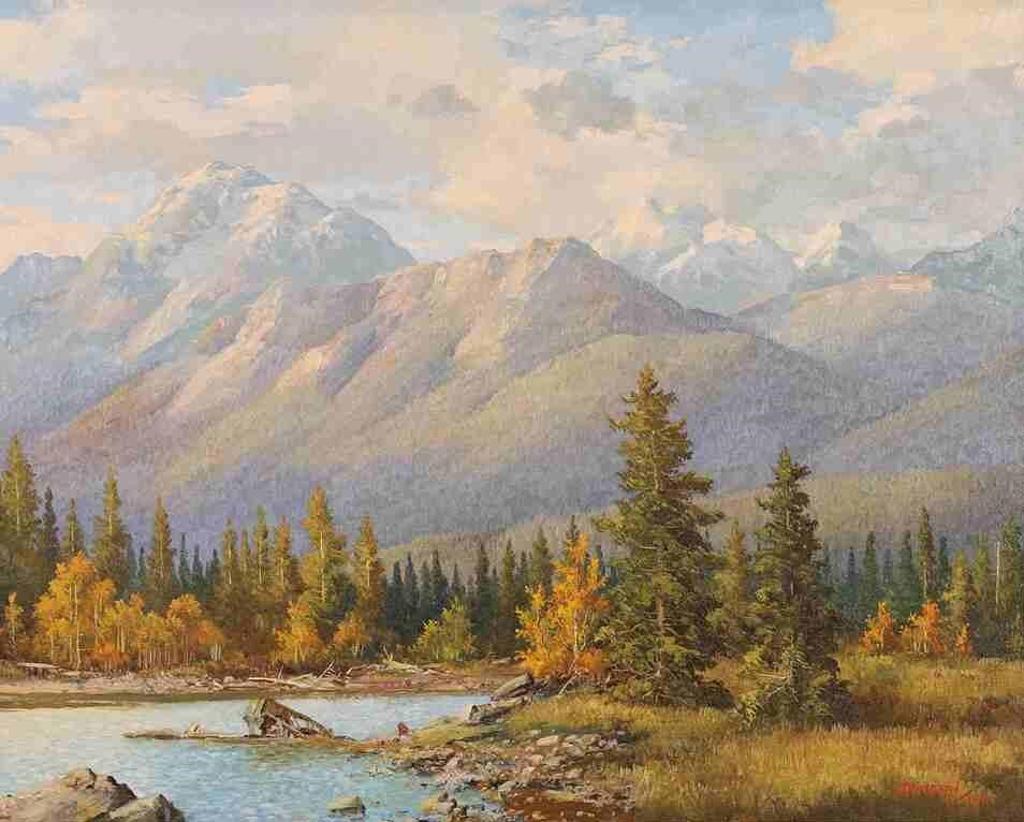 Duncan Mackinnon Crockford (1922-1991) - The Ghost River Valley, Alberta; 1975