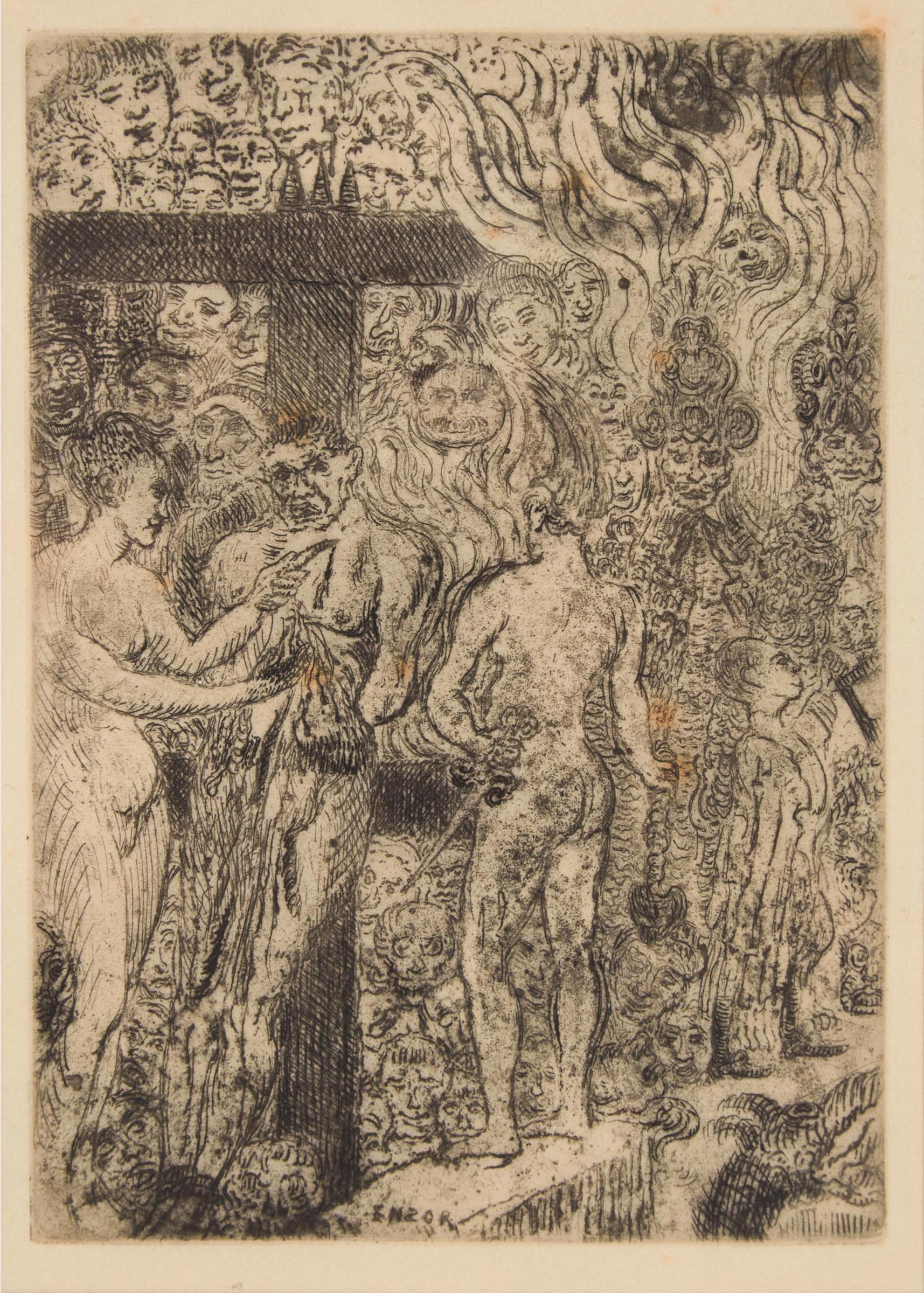 James Ensor - La Reine Parysatis (Queen Parysatis), 1899 [t. 116; E. 121]