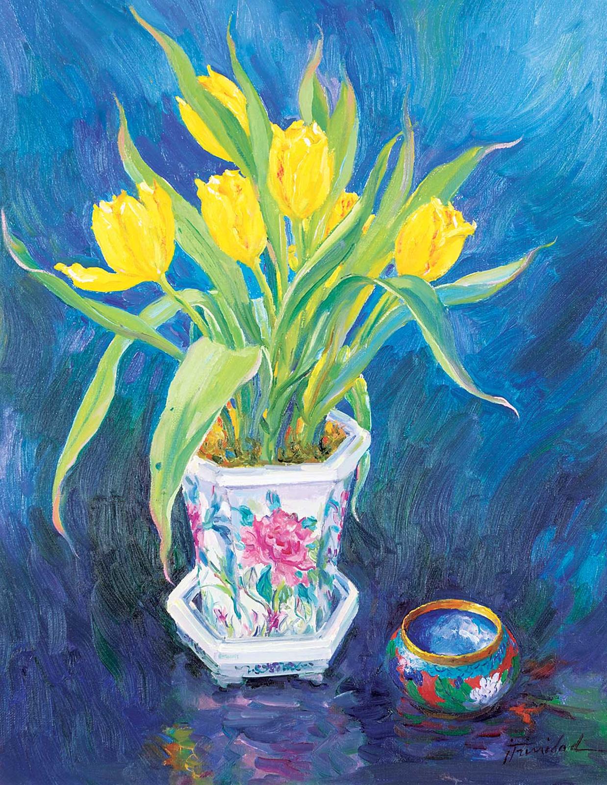 Jose Trinidad (1924-2019) - Yellow Tulips