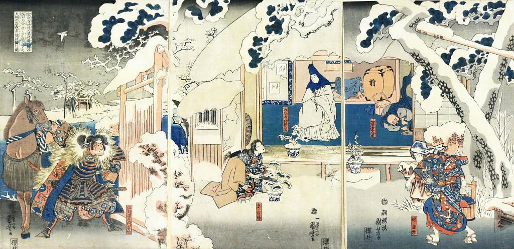 Utagawa Kuniyoshi (1979-1861) - Village Scene, Winter