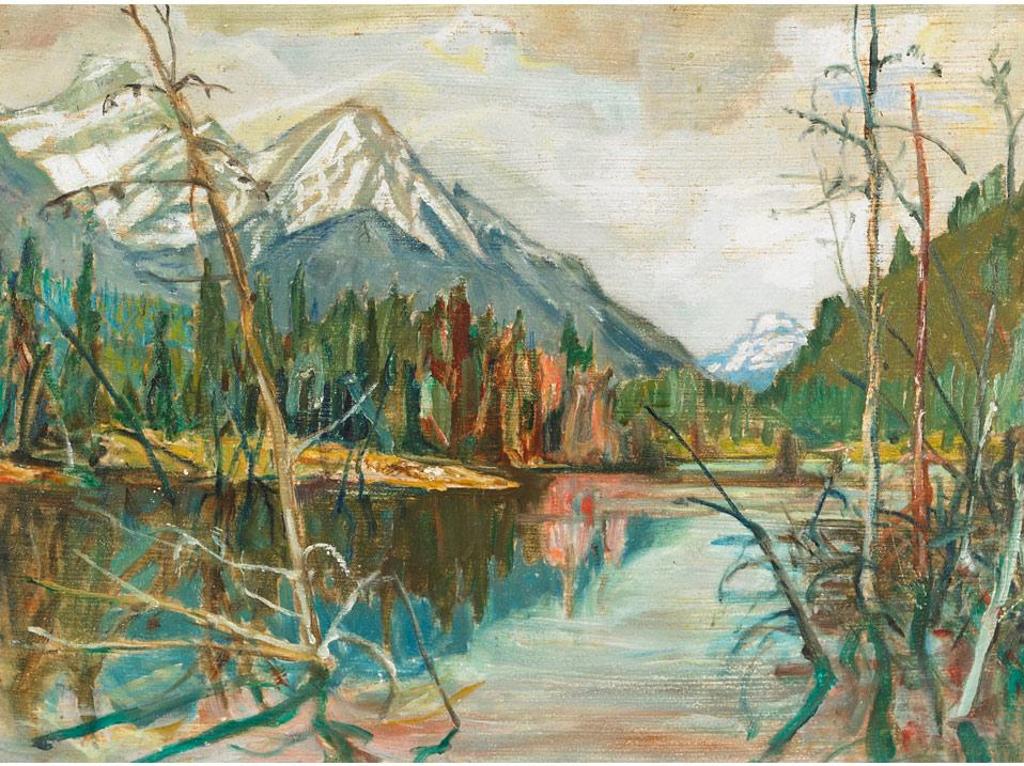 Nicholas Hornyansky (1896-1965) - Mount Edith Cavel 1954