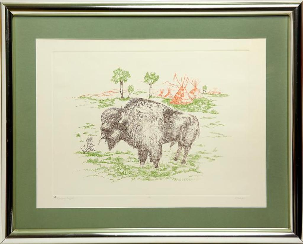 Gerald Folster (1955) - Grazing Buffalo