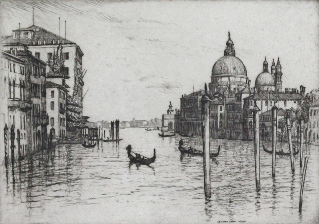 Caroline Helena Armington (1875-1939) - Le Grand Canal, Venise; 1931