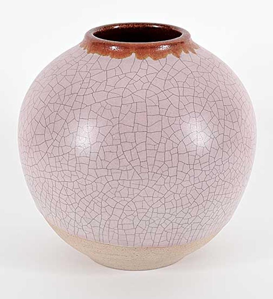 Luke Orton Lindoe (1913-1998) - Untitled - Pink Crackle Vase