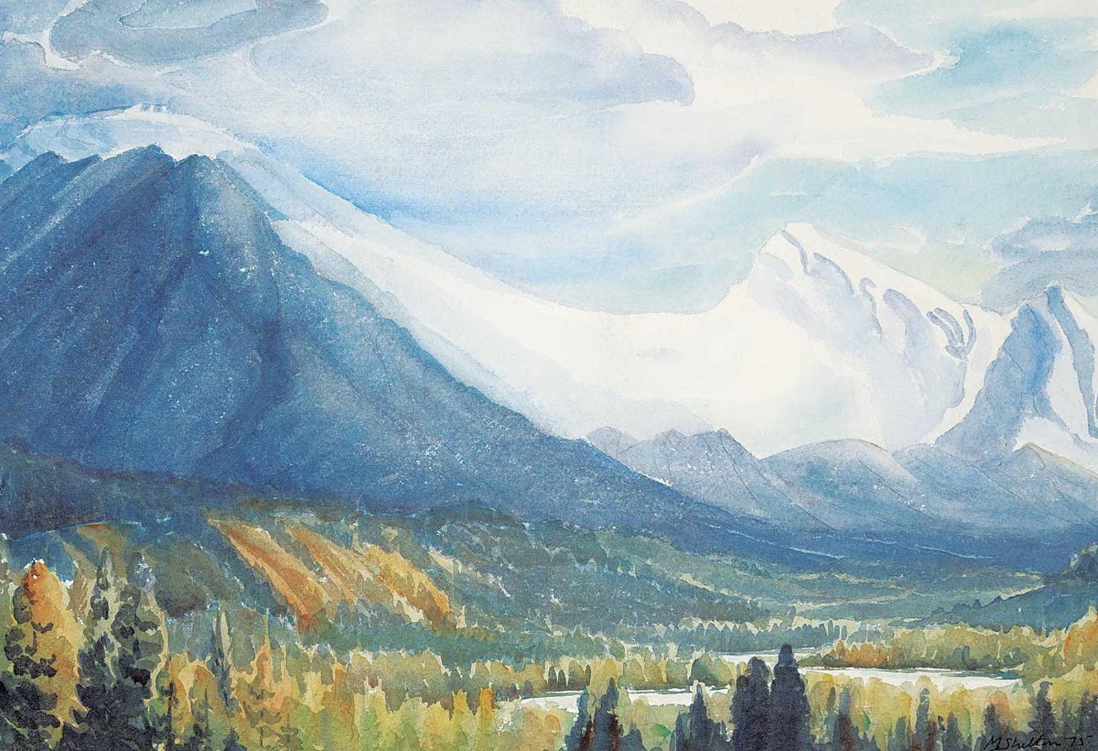 Margaret Dorothy Shelton (1915-1984) - Fairholme Range from Campgrounds