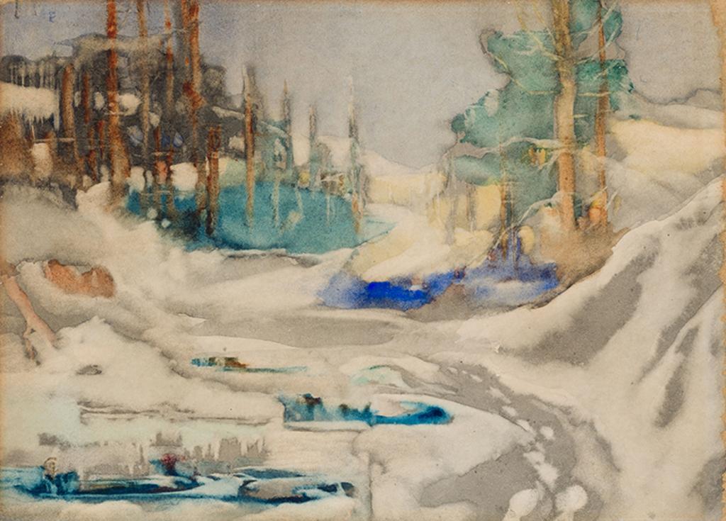 Charles John Collings (1848-1931) - Untitled Snow Scene
