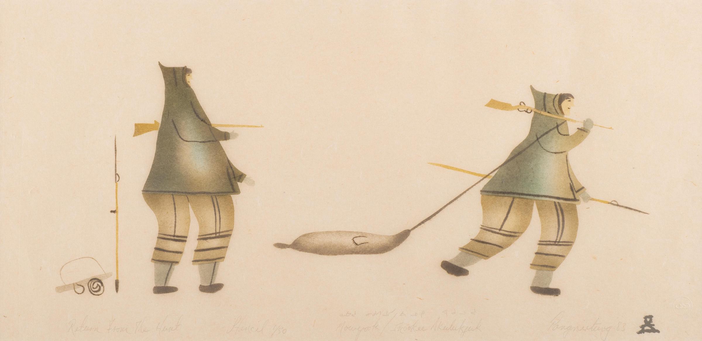Jacoposie Tiglilk (1952) - Return from the Hunt   Edition 1 of 50  1983