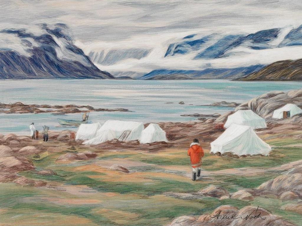 Anna T. Noeh (1926-2016) - Campsite In Pangnirtung