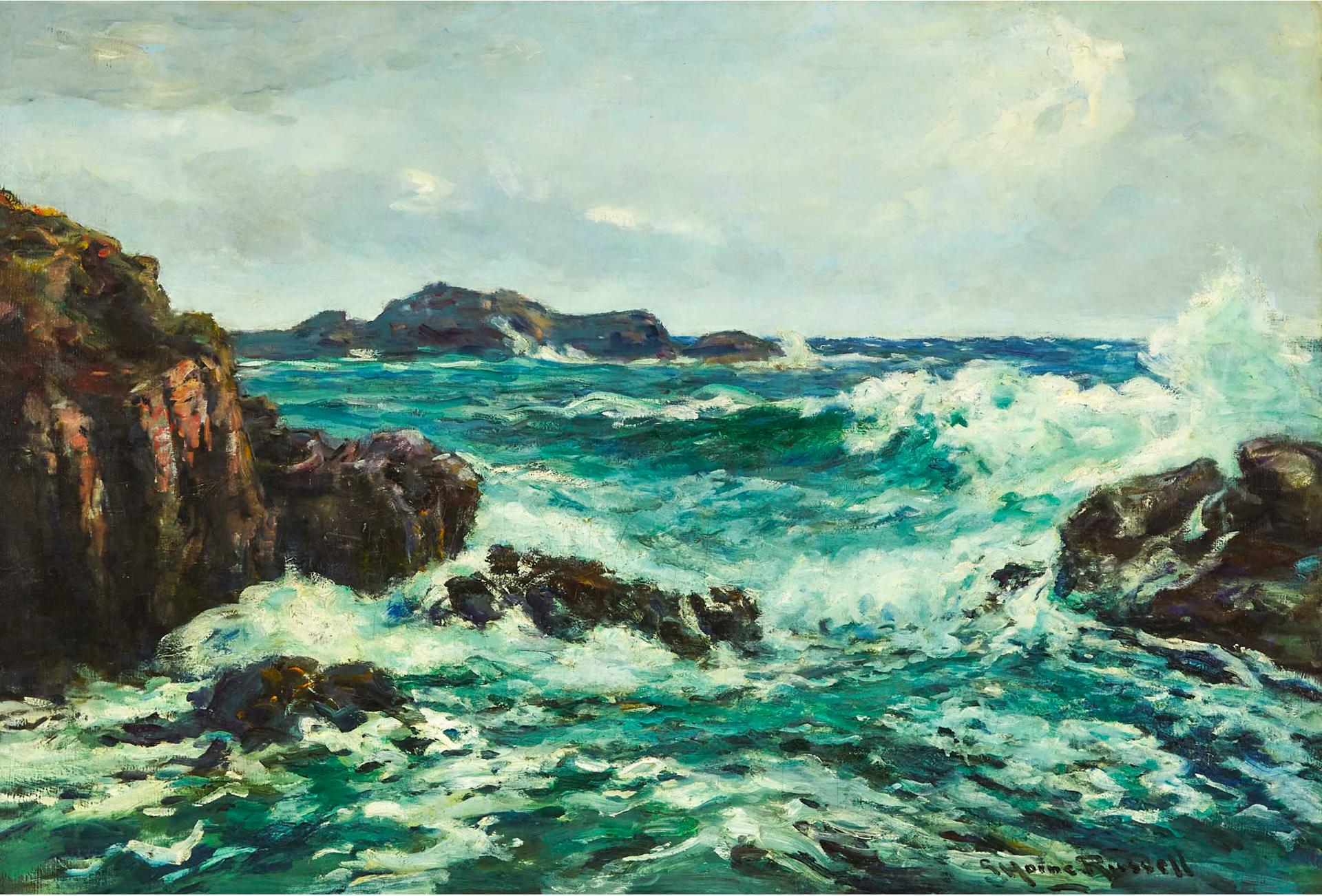George Horne Russell (1861-1933) - Incoming Tide, Grand Manan
