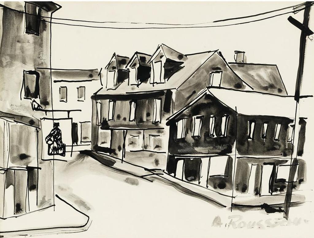 Albert Rousseau (1908-1982) - Street Scene