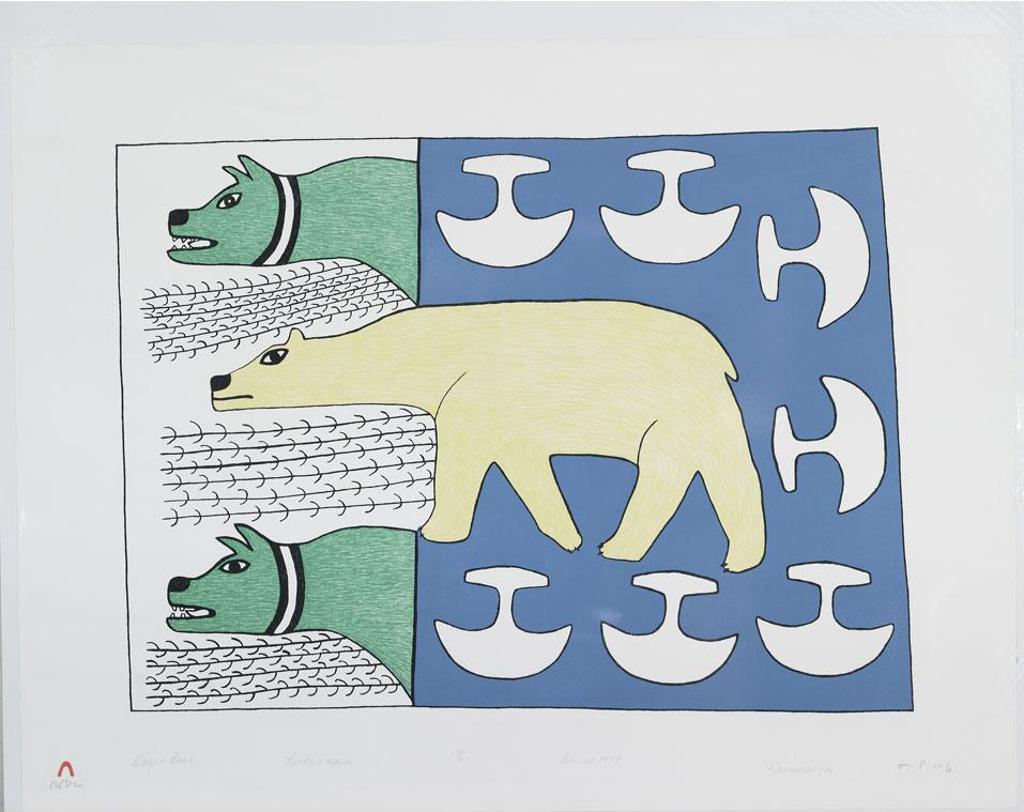 Ningeeuga Oshuitoq (1918-1980) - Dogs And Bear