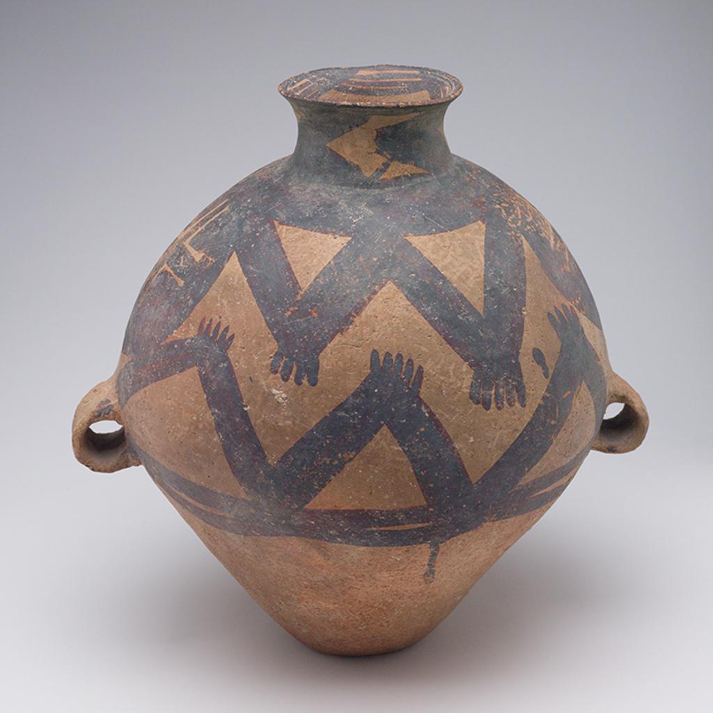 Chinese Art - Chinese Earthernware Painted Jar, Majiayao Culture, Neolithic Period (3300-2000 BC)