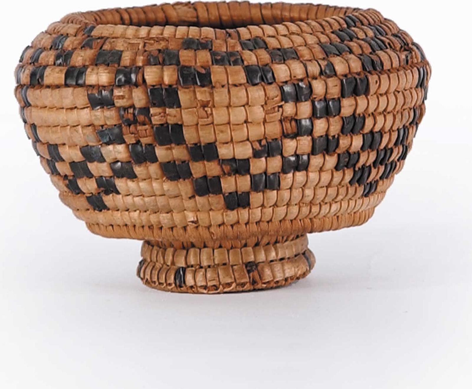 First Nations Basket School - Small Two Tone Basket